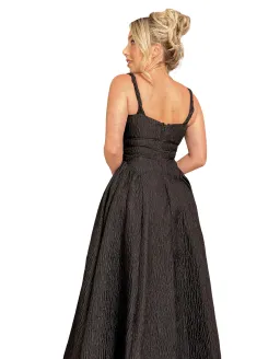 Rachel Gilbert Sophy Strap Midi Dress in Black Size 3 / Au 12 for rent on The Volte - image 3