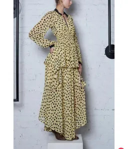 Ecology Layered Dress Black Spot Size 6 for rent on The Volte - image 2