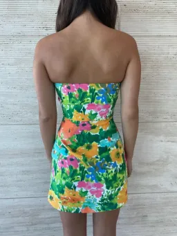 With Jean Lala Mini Dress in Splice Floral Size XS / AU 6  for rent on The Volte - image 4