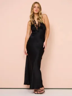 Sir The Label Aries Halter Gown In Black Size 2 / AU 10 for rent on The Volte - image 1