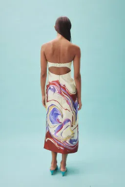 Alemais Luca Corset Midi Dress Multi Size 8 for rent on The Volte - image 3