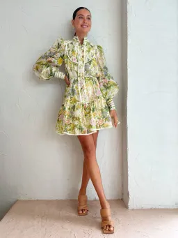ALEMAIS Eden Mini Dress Floral Size 8 for rent on The Volte - image 1