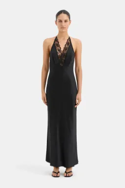 Sir the Label Aries Halter Gown Black Size 1 / AU 8 for rent on The Volte - image 1