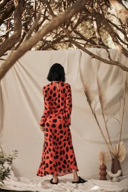 Ralf Studio Monument  Dress Cheeta Rust Size 14 for rent on The Volte - image 3