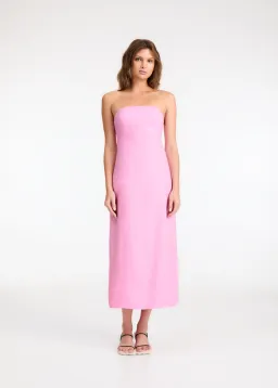 Roame Perez Midi Dress Pink Size 12 for rent on The Volte - image 1