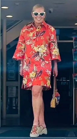 Zimmerman Matchmaker Tunic Dress in Red Tropical Floral Size 0 /AU 8 for rent on The Volte - image 3
