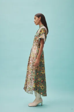 Alemais Isabella Patchwork Shirtdress Floral Size AU 8 for rent on The Volte - image 2