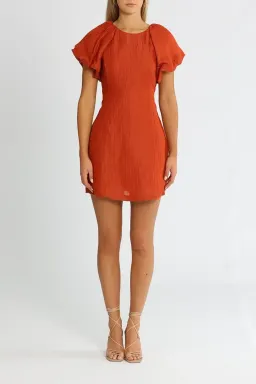 Ginia Carmen Short Dress in Picante Size 10 for rent on The Volte - image 1