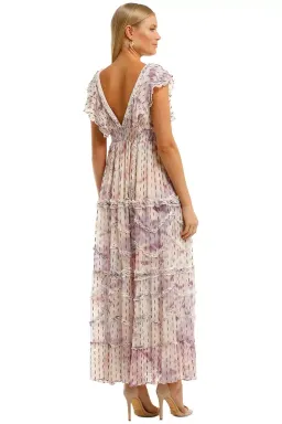 Hemant & Nandita Vivir Long Midi Dress Multi Size 10 for rent on The Volte - image 3