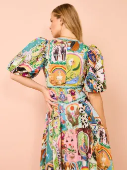 Alemais Evergreen Midi Dress Multi Size 14 for rent on The Volte - image 3