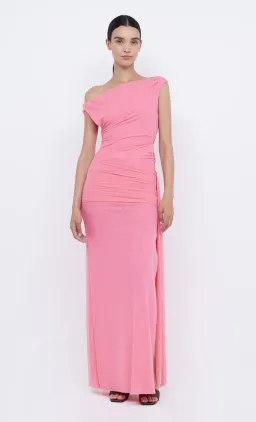 Bec & Bridge Kailani Asym Dress Grapefruit Pink Size 8  for rent on The Volte - image 2