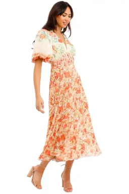 Hemant & Nandita Nova Midi Dress in Floral Size 10 for rent on The Volte - image 3