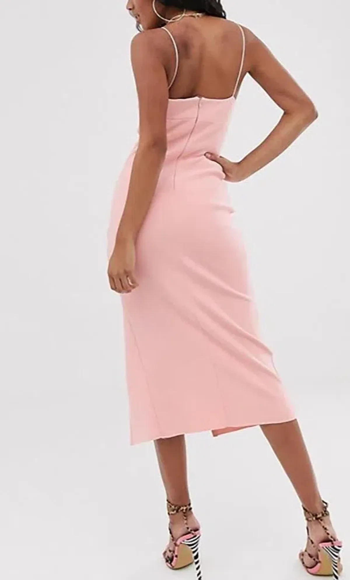 Bec & Bridge Lea Split Midi Dress Blush Size 6 - Image 3