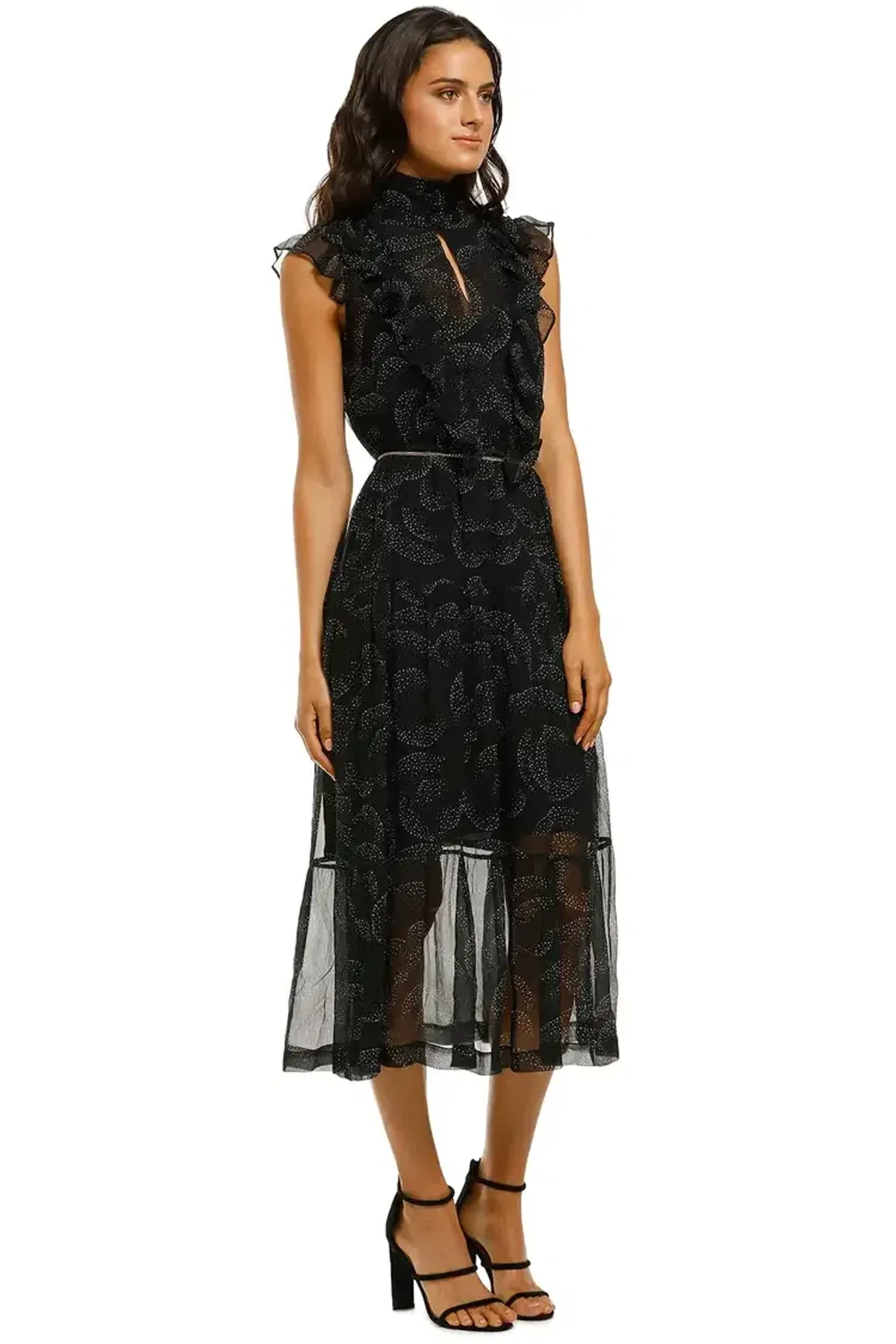 Husk Mirage Midi Dress in Black Size 8 - Image 4