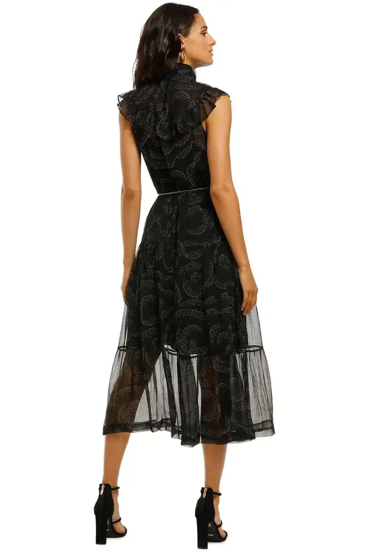 Husk Mirage Midi Dress in Black Size 8 - Image 3