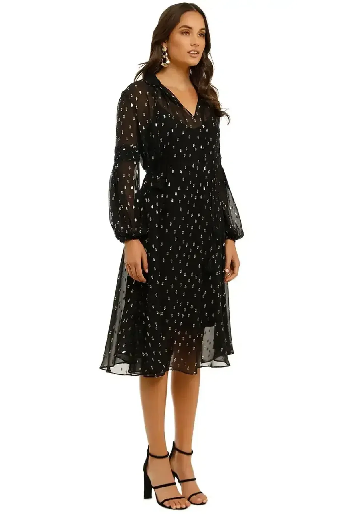 Husk Paradise Midi Dress in Black Size 10 - Image 2