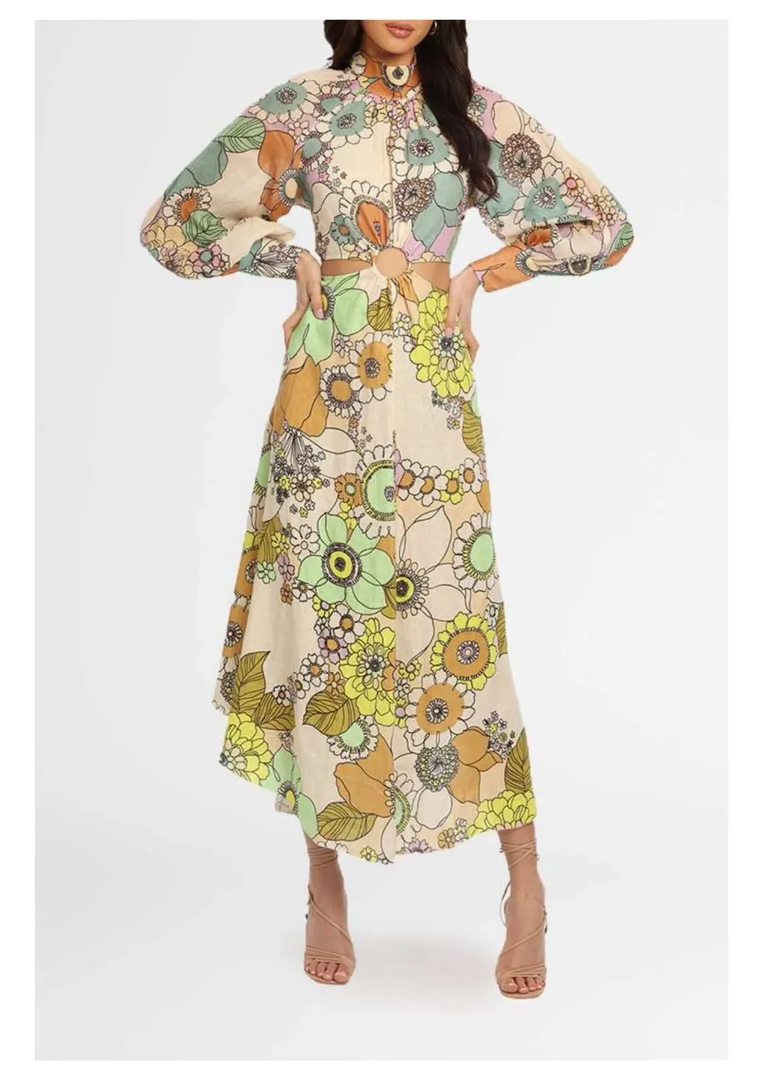 Alemais Farrah Maxi Dress Floral Size 6 for rent on The Volte - main image