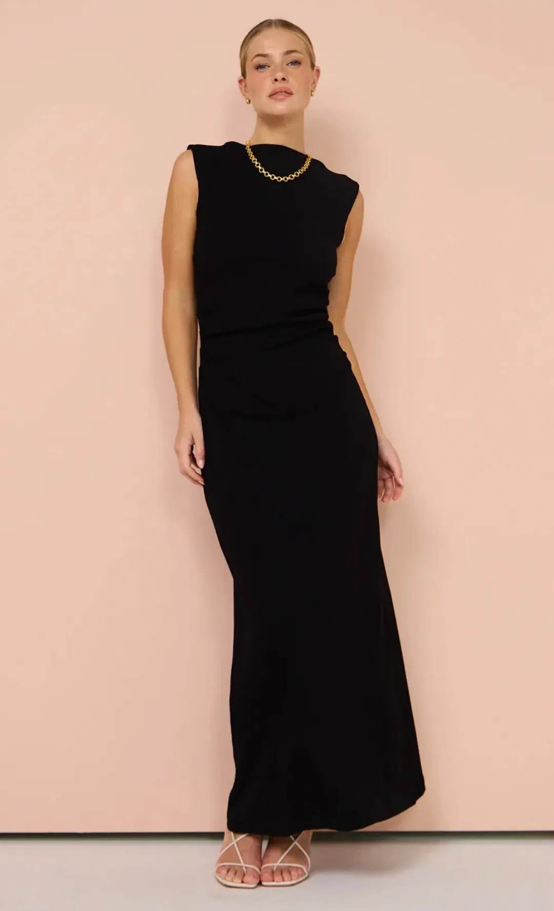 Friends With Frank The Harlow Dress in Black Size AU 12 for rent on The Volte - main image