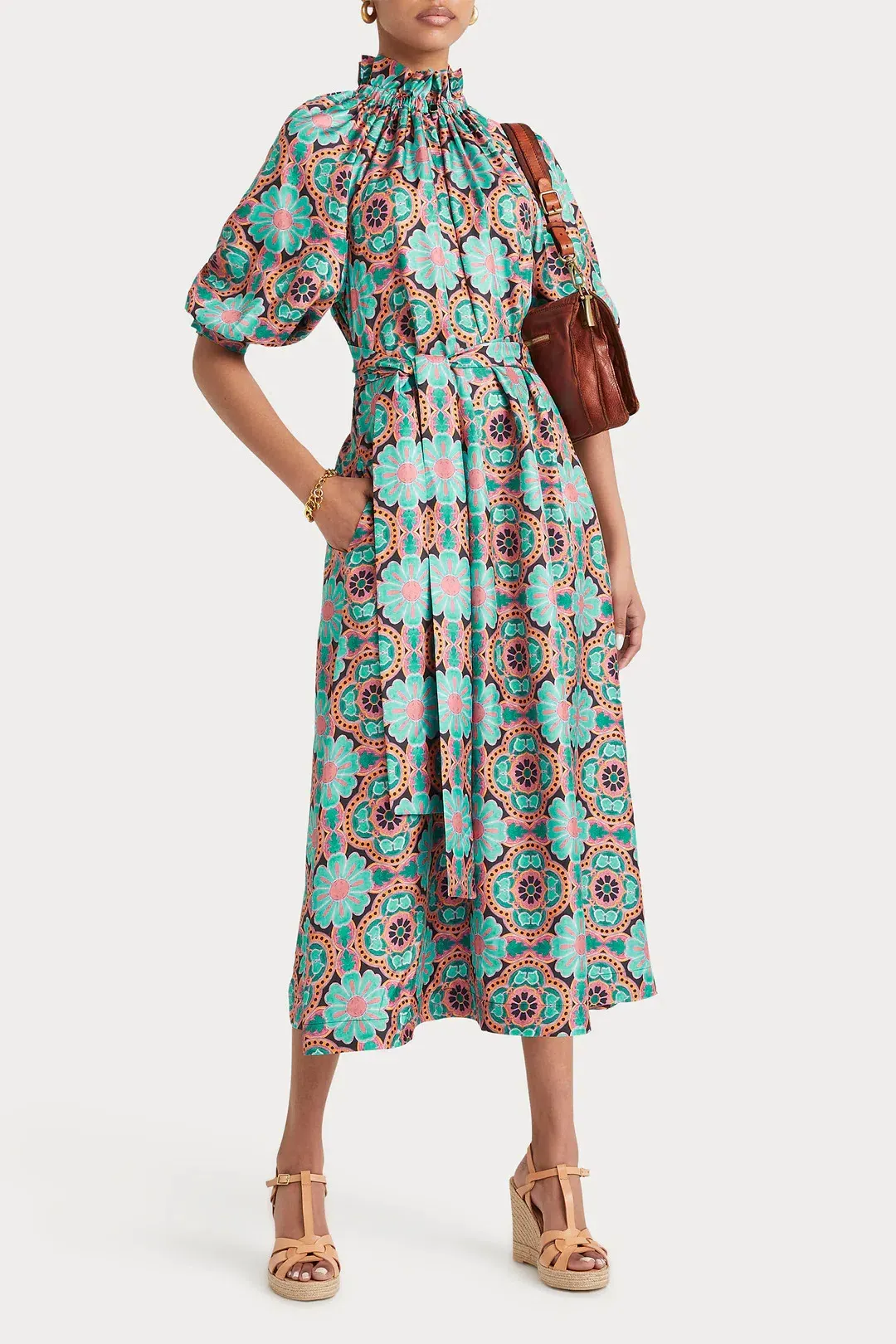 Husk Daphne Dress Multi Size AU 14 for rent on The Volte - main image