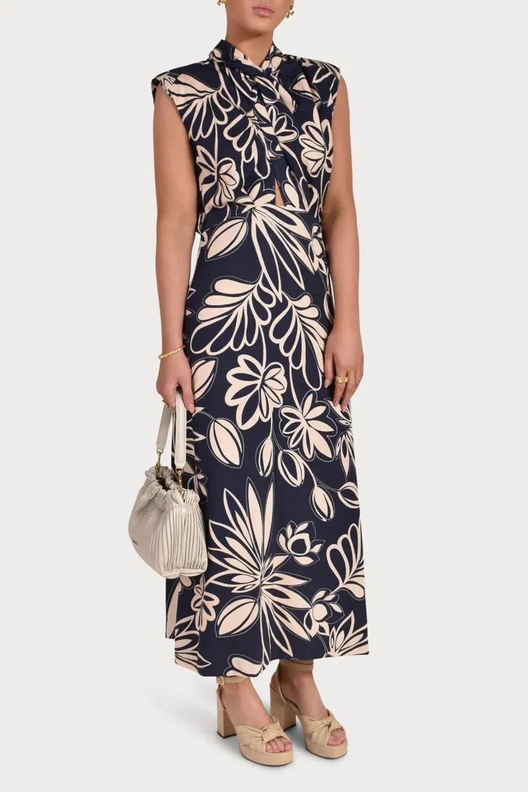 Husk Louvre Dress Print Size AU 16 for rent on The Volte - main image