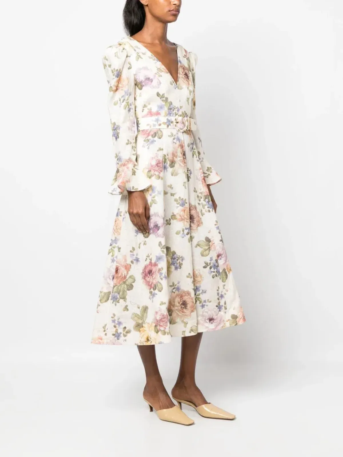 Zimmermann Luminosity Midi Dress Floral Size 2 / AU 12 - Image 2