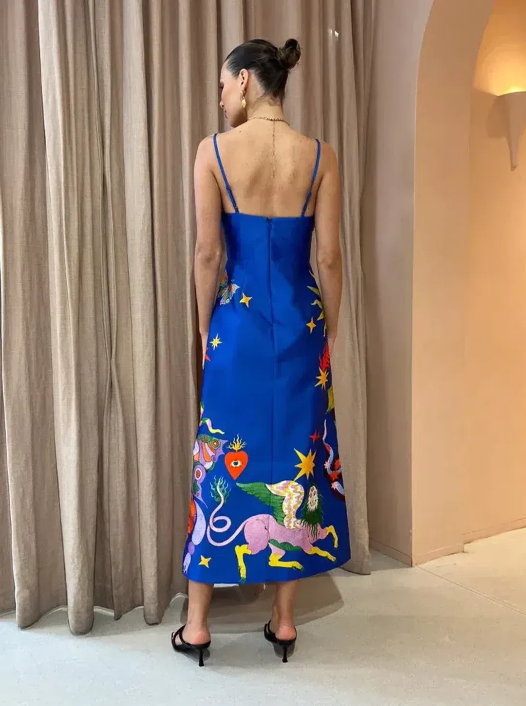 Alemais Guardian Midi Dress Blue Size 12 for rent on The Volte - main image