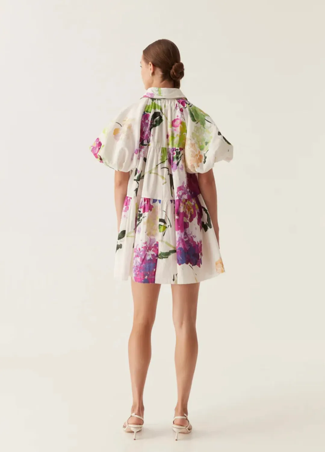 Aje Pablo Smock Mini Dress Floral Size 8 for rent on The Volte - main image
