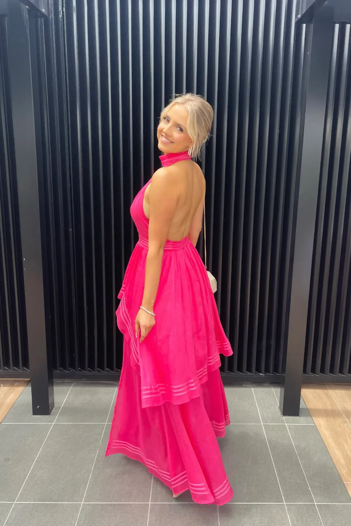 Aje Sienna Maxi Dress Pink Size 8 - Image 3