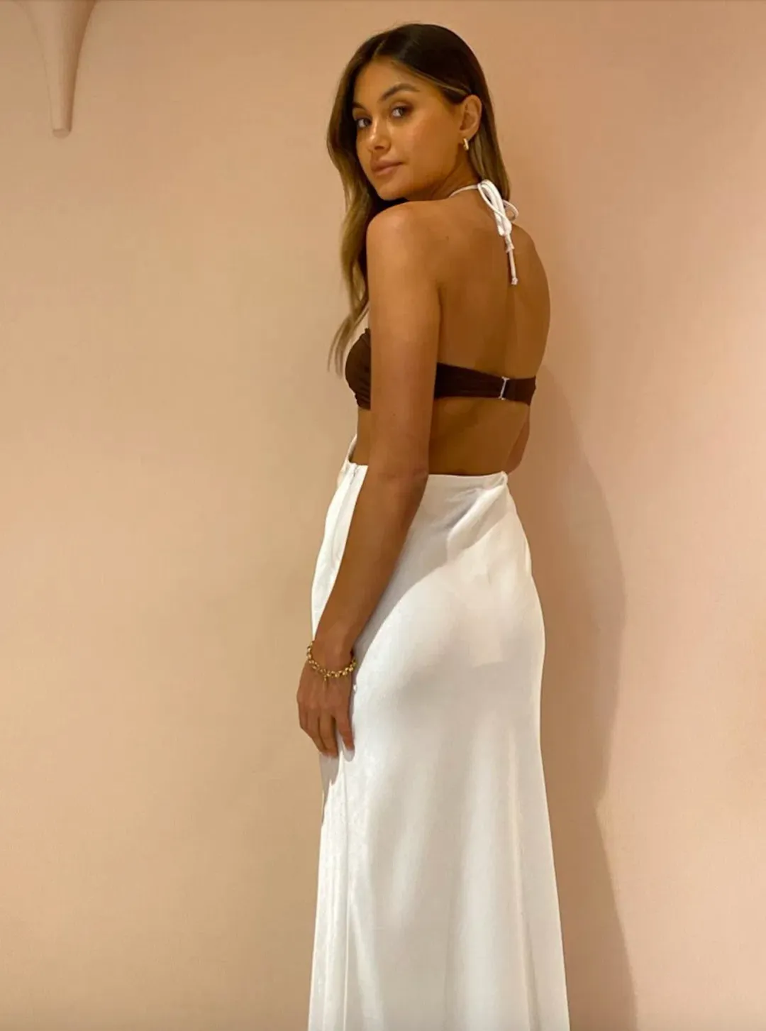 Bec & Bridge Nadia Cut Out Dress White Size 10 for rent on The Volte - main image