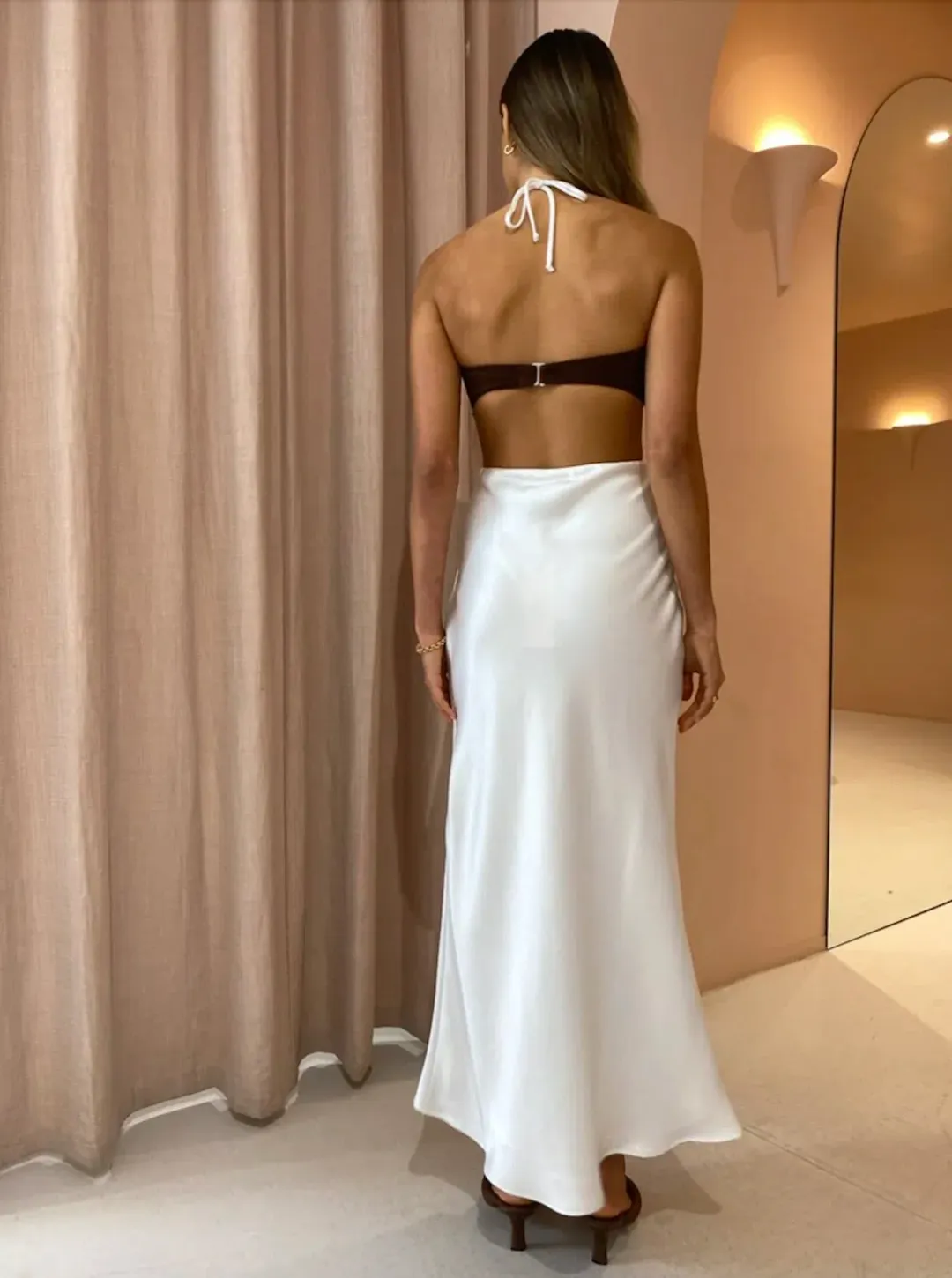 Bec & Bridge Nadia Cut Out Dress White Size 10 for rent on The Volte - main image