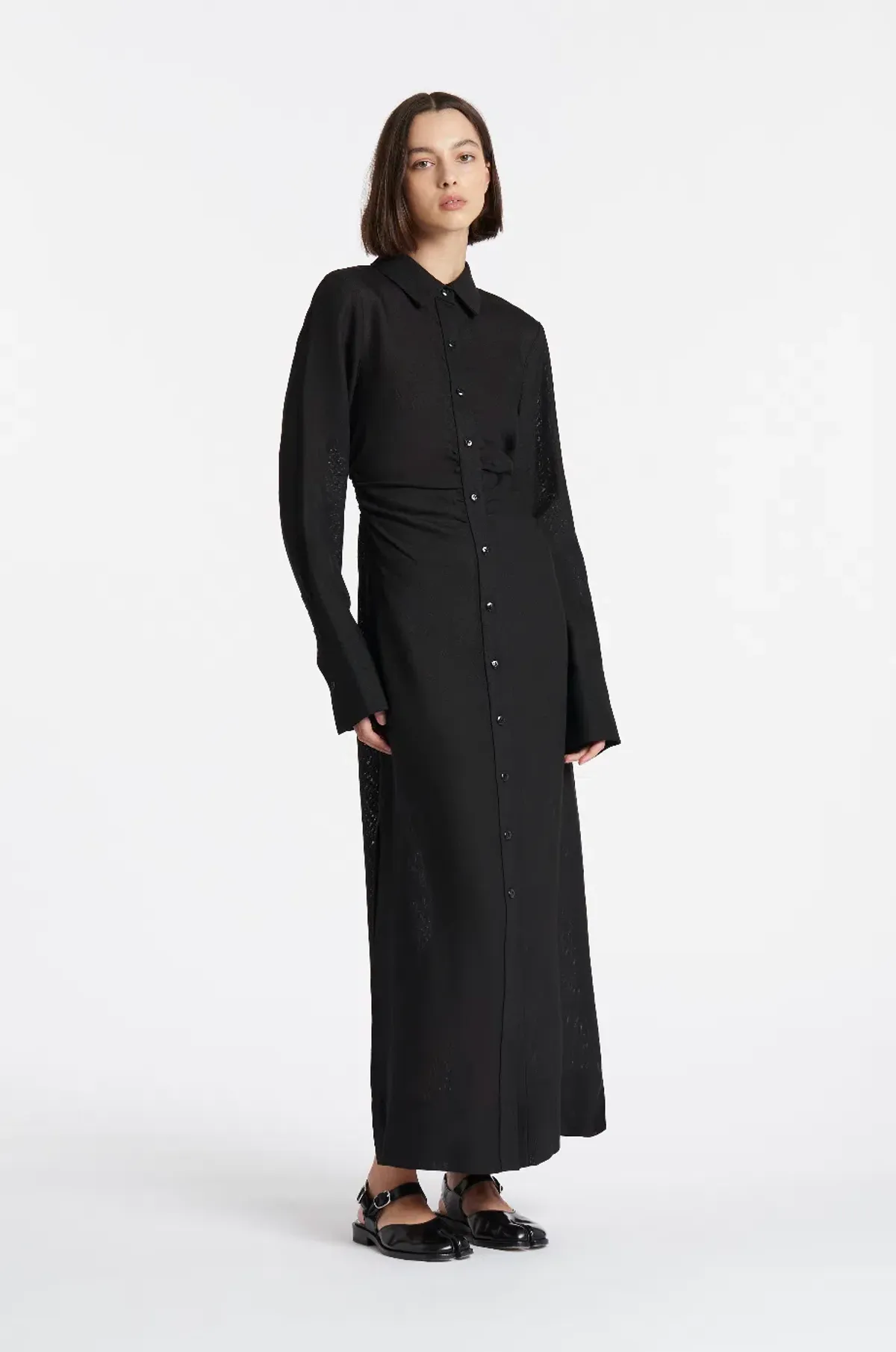 Sir The Label Clemence Shirt Dress Black Size 2 / AU 10 - Image 2