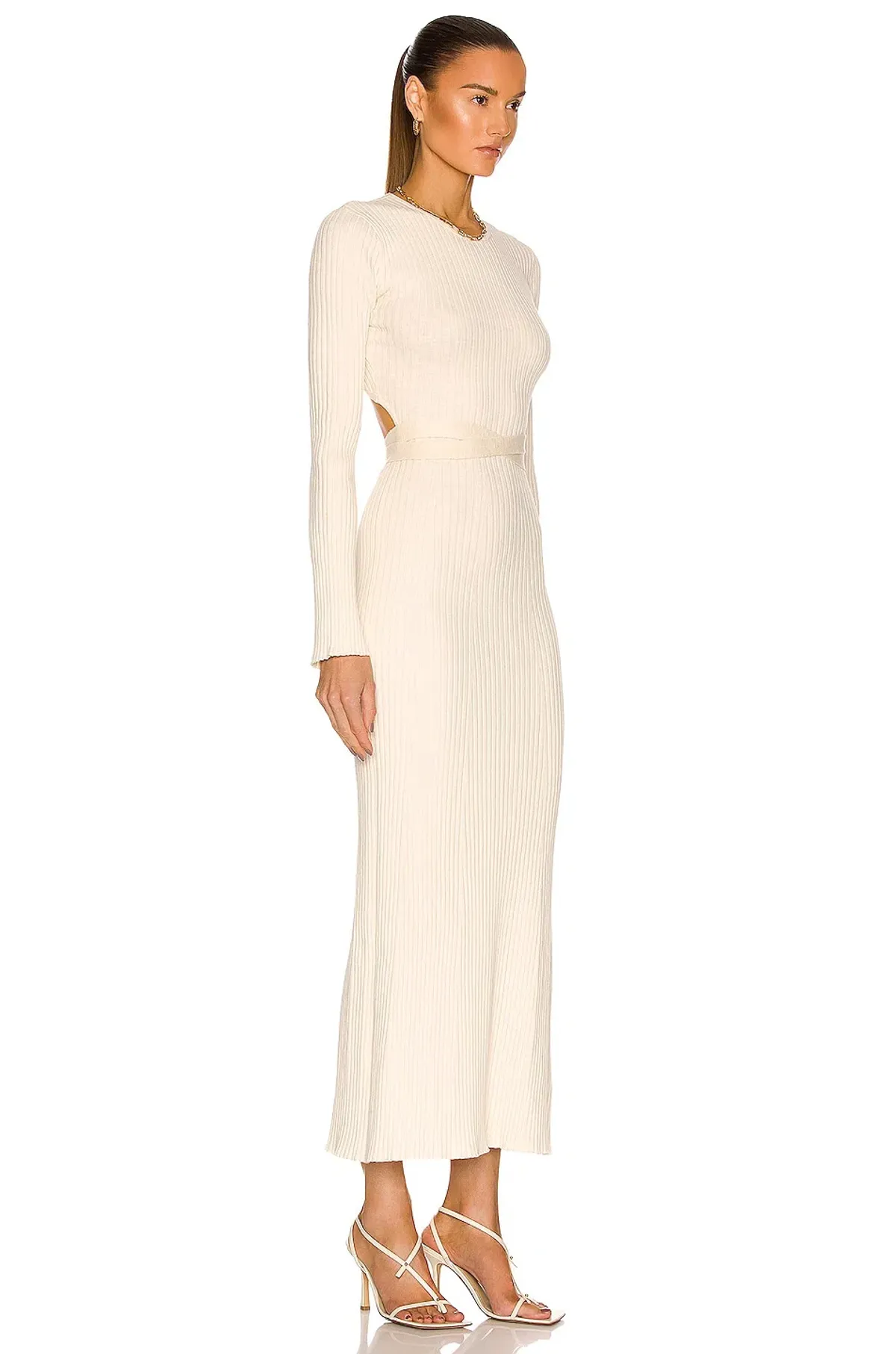 Sir The Label Enes Open Back Dress Natural Size 3 / AU 12  - Image 2