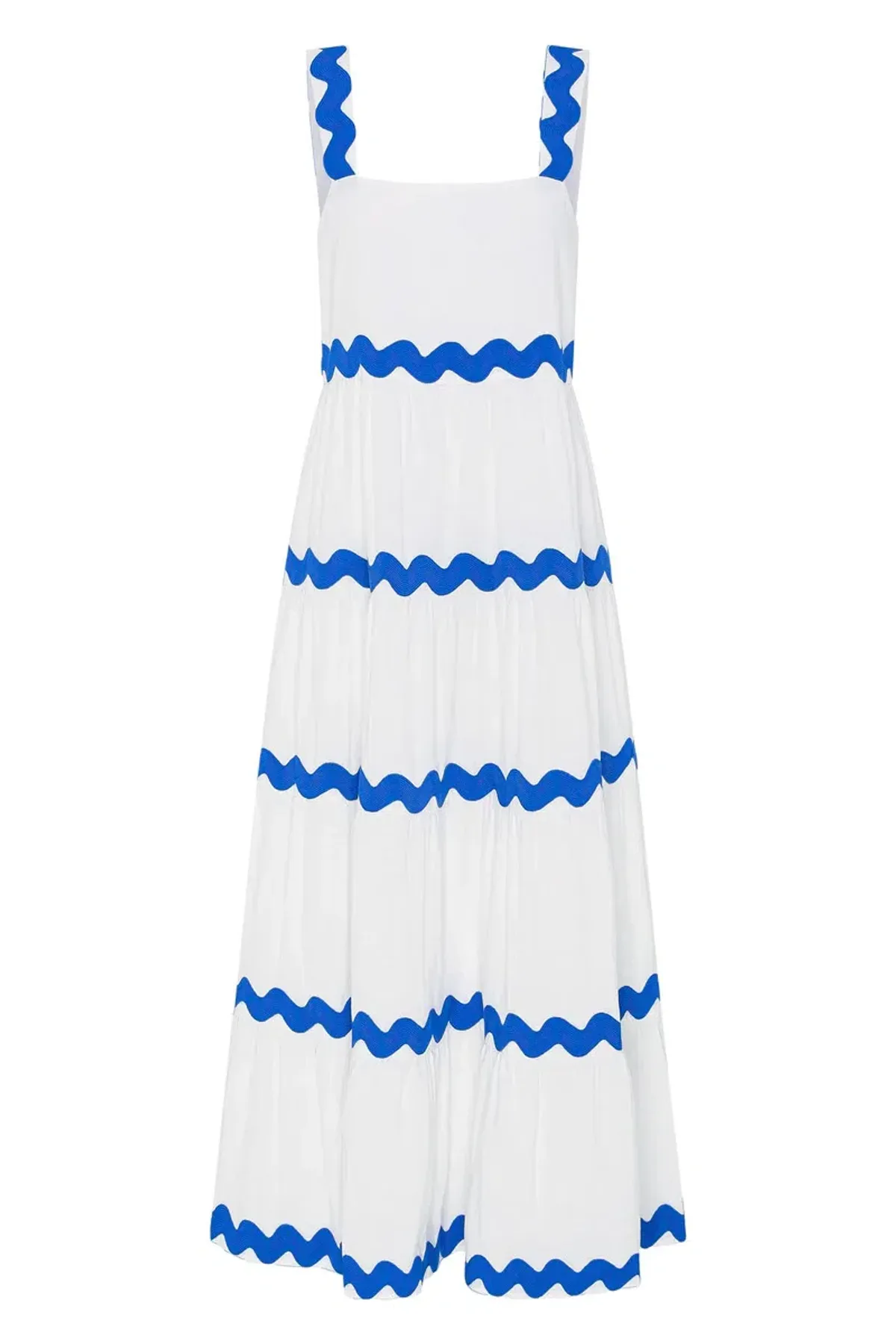 Mister ZimiSierra Maxi Dress In White Ric Rac Size AU 16    - Image 3