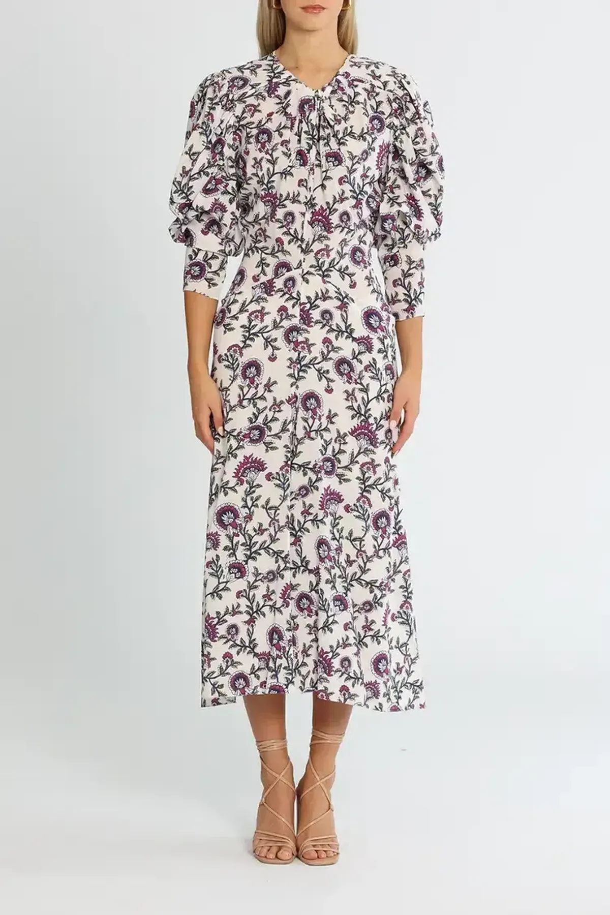 Isabel Marant Baga Ecru Dress Multi Size AU 10 - Image 1