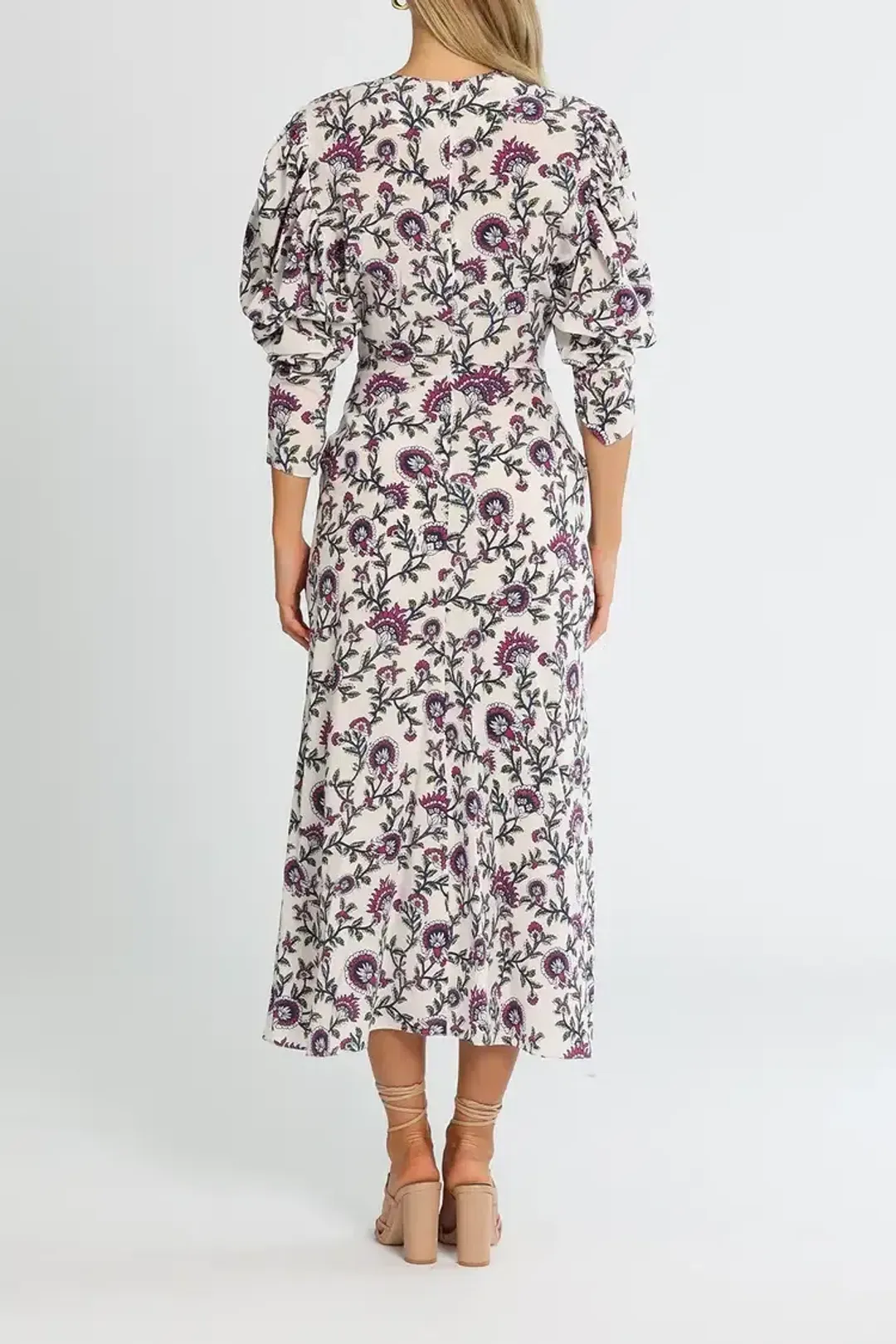 Isabel Marant Baga Ecru Dress Multi Size AU 10 for rent on The Volte - main image