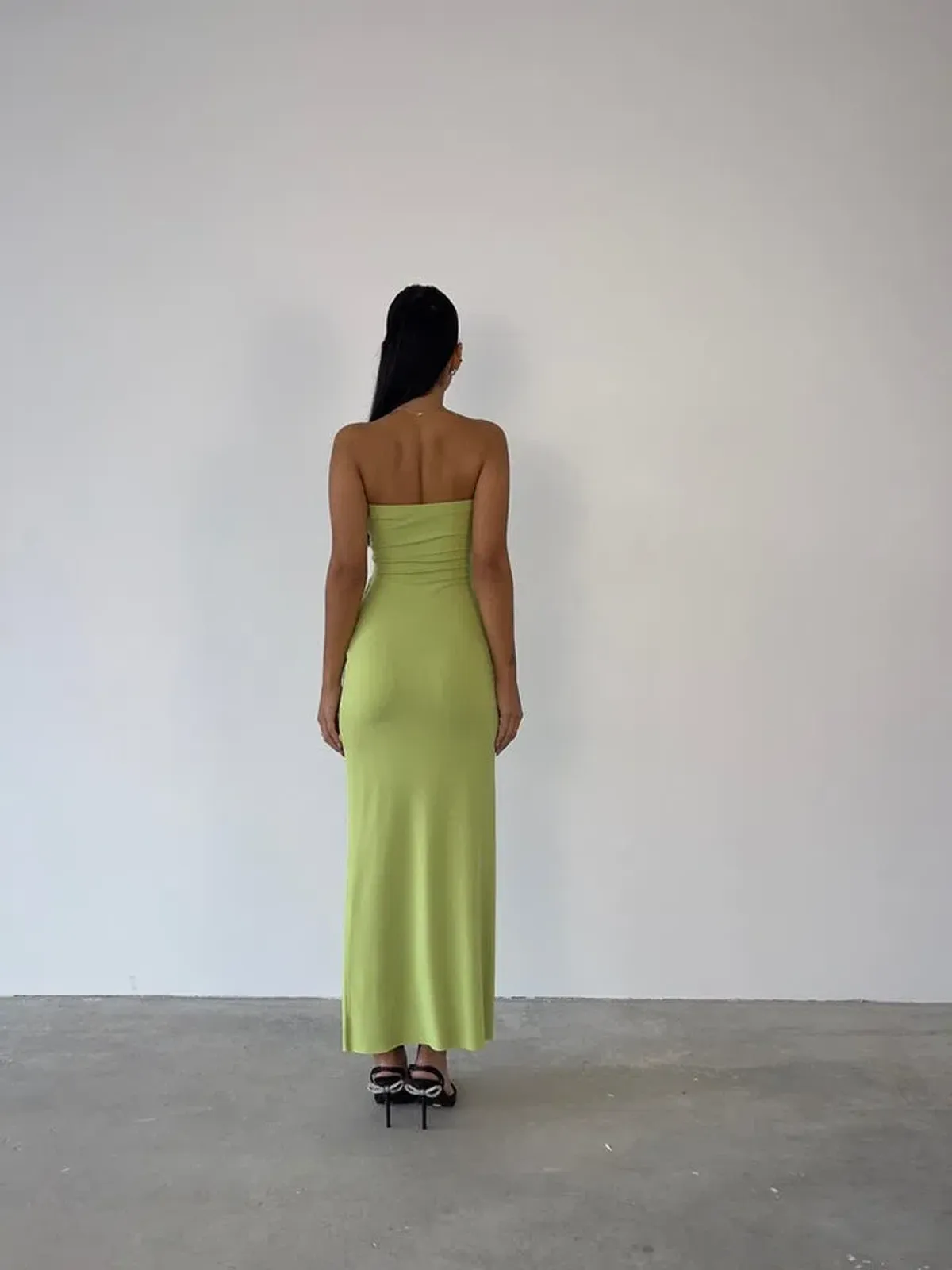 Bec & Bridge Myla Lime Strapless Dress Green Size 8 - Image 2