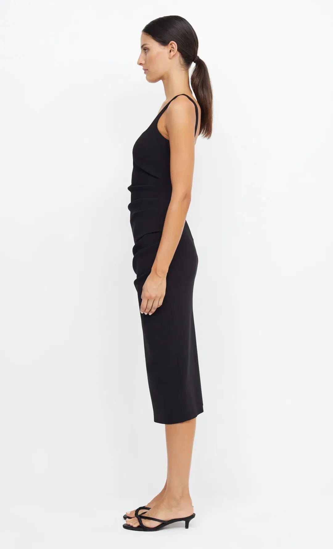 Bec and Bridge Be Mine Square Neck Midi Dress Black Size 14 for rent on The Volte - main image