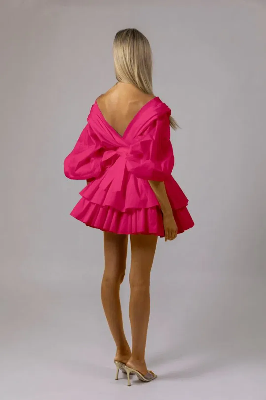 Alin Le Kal Chloe Dress Fuchsia Pink Size 8 for rent on The Volte - main image