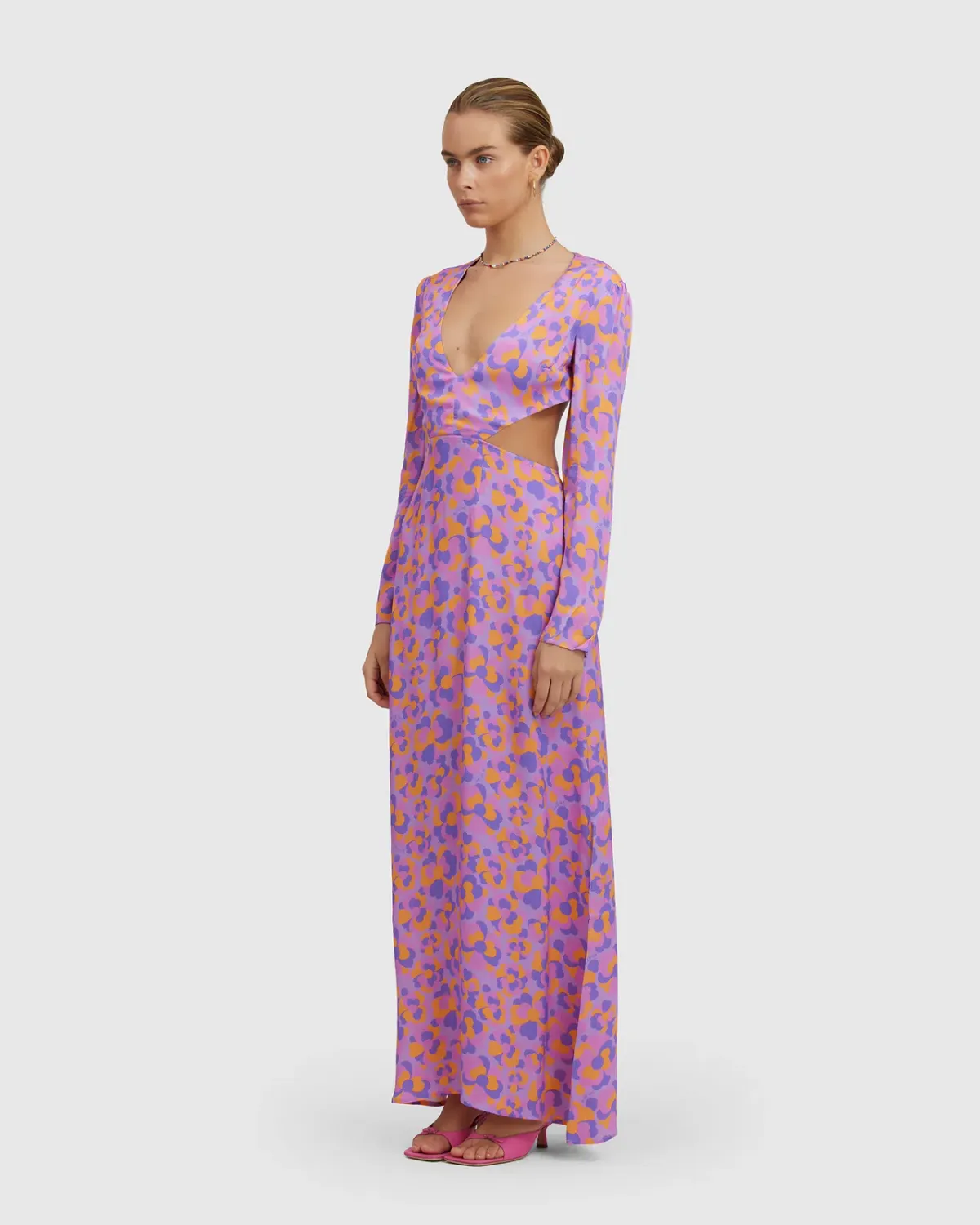 The Wolfgang Isle Maxi Dress Purple & Orange Size 8  - Image 2