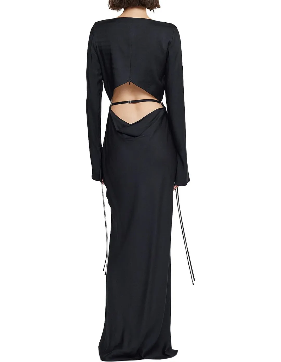 Bec & Bridge Diamond Days Long Sleeve Maxi Dress Black Size 6 for rent on The Volte - main image