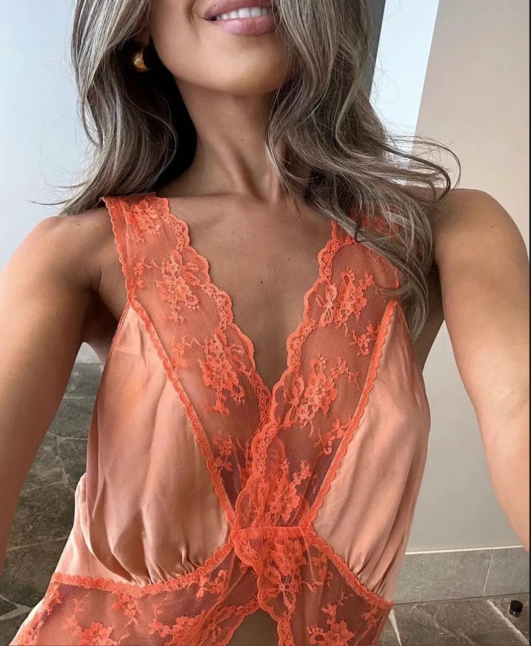 Sir the Label Aries Cut Out Gown Peach Size 3 /AU 12 for rent on The Volte - main image