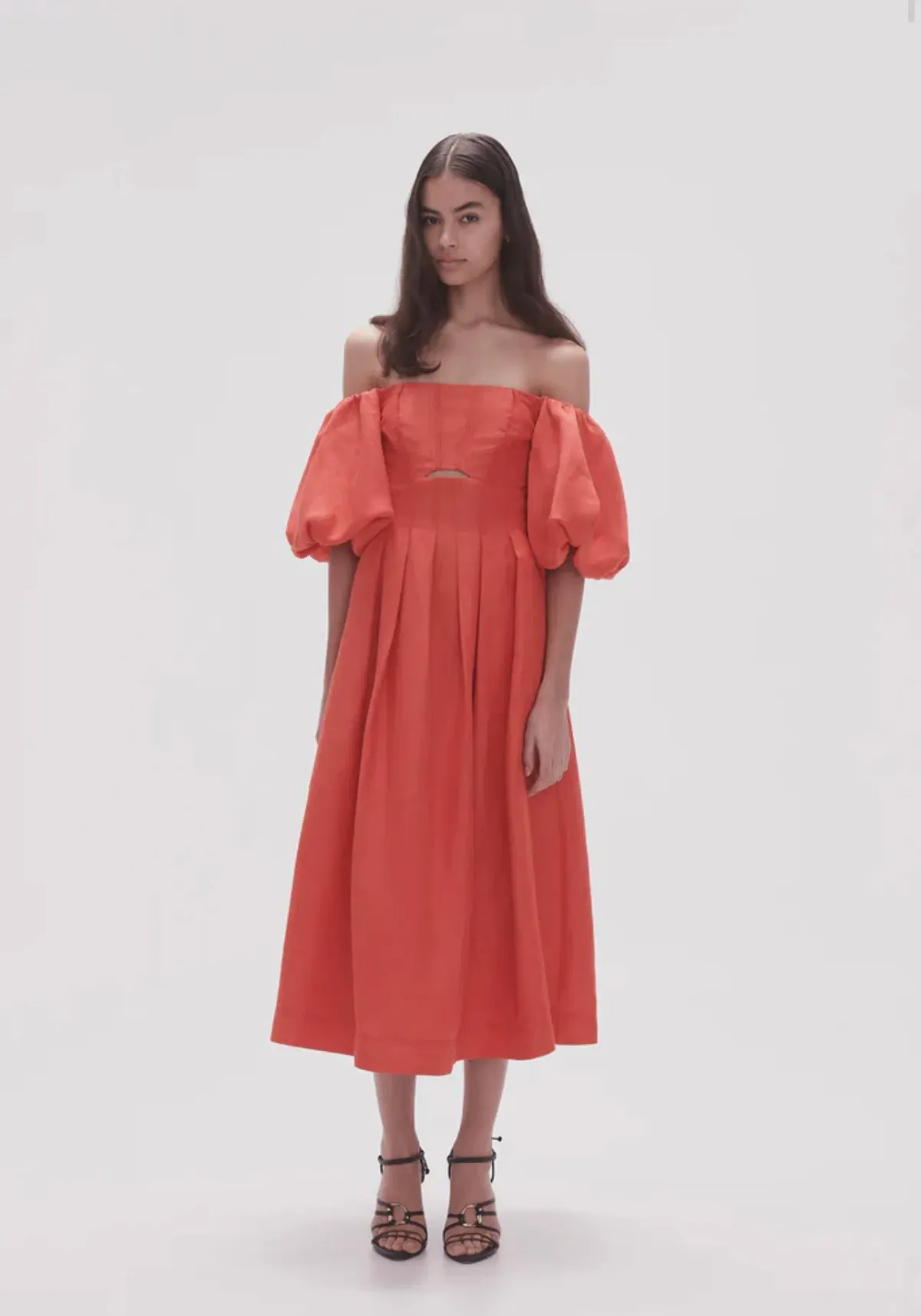 Aje Eugenie Dress Scarlett Red Size 12  - Image 2