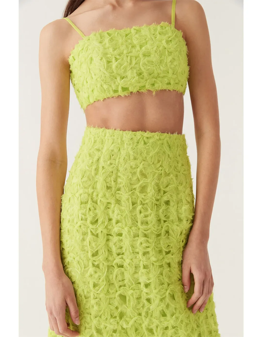 Aje Quintette Textured Set Green Size 8 for rent on The Volte - main image