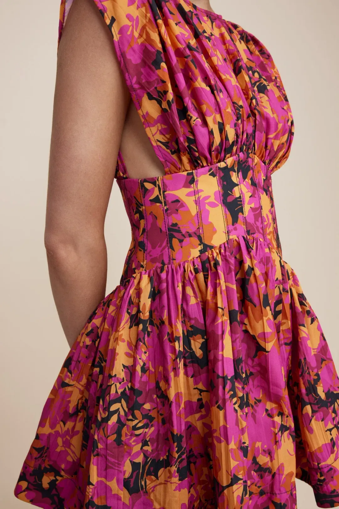Acler Clifton Dress Multi Floral Size 14 for rent on The Volte - main image