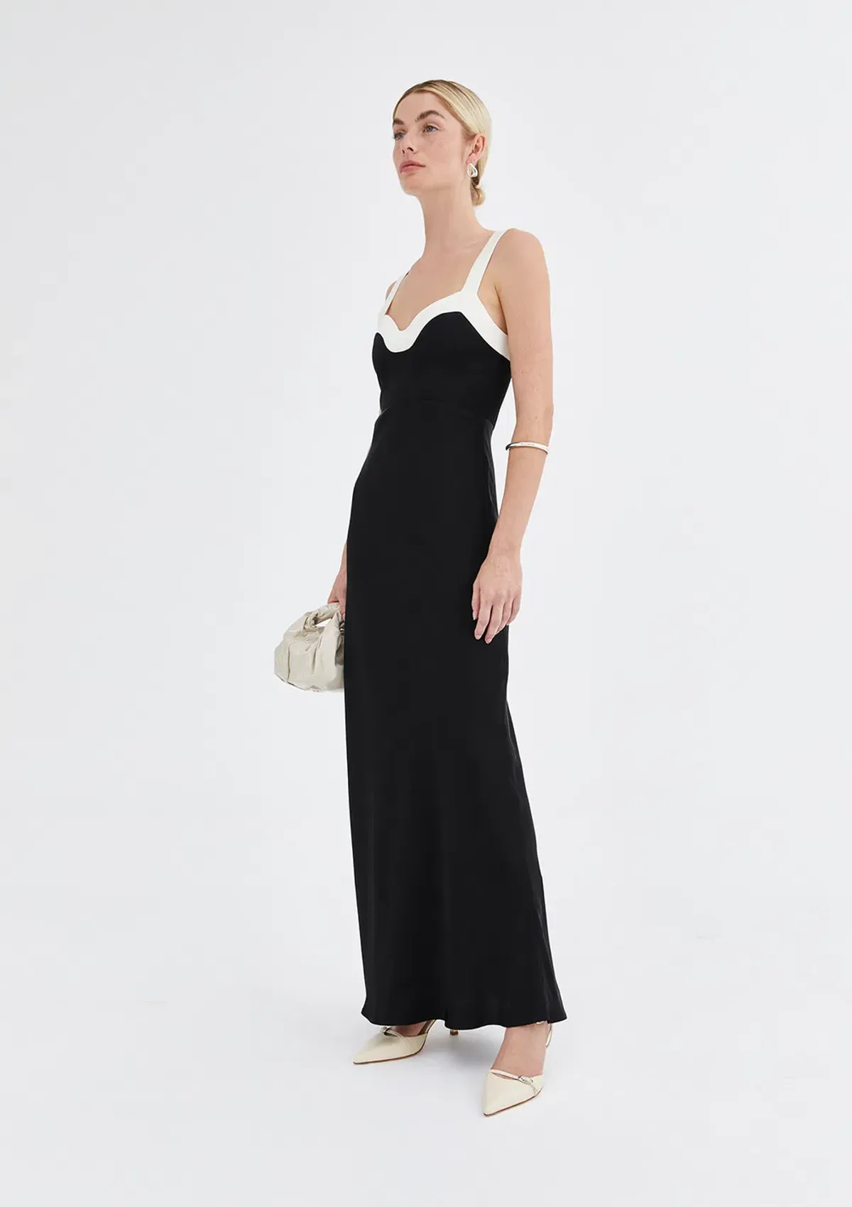 Jillian Boustred Regina Dress Black & White Size 8 - Image 2