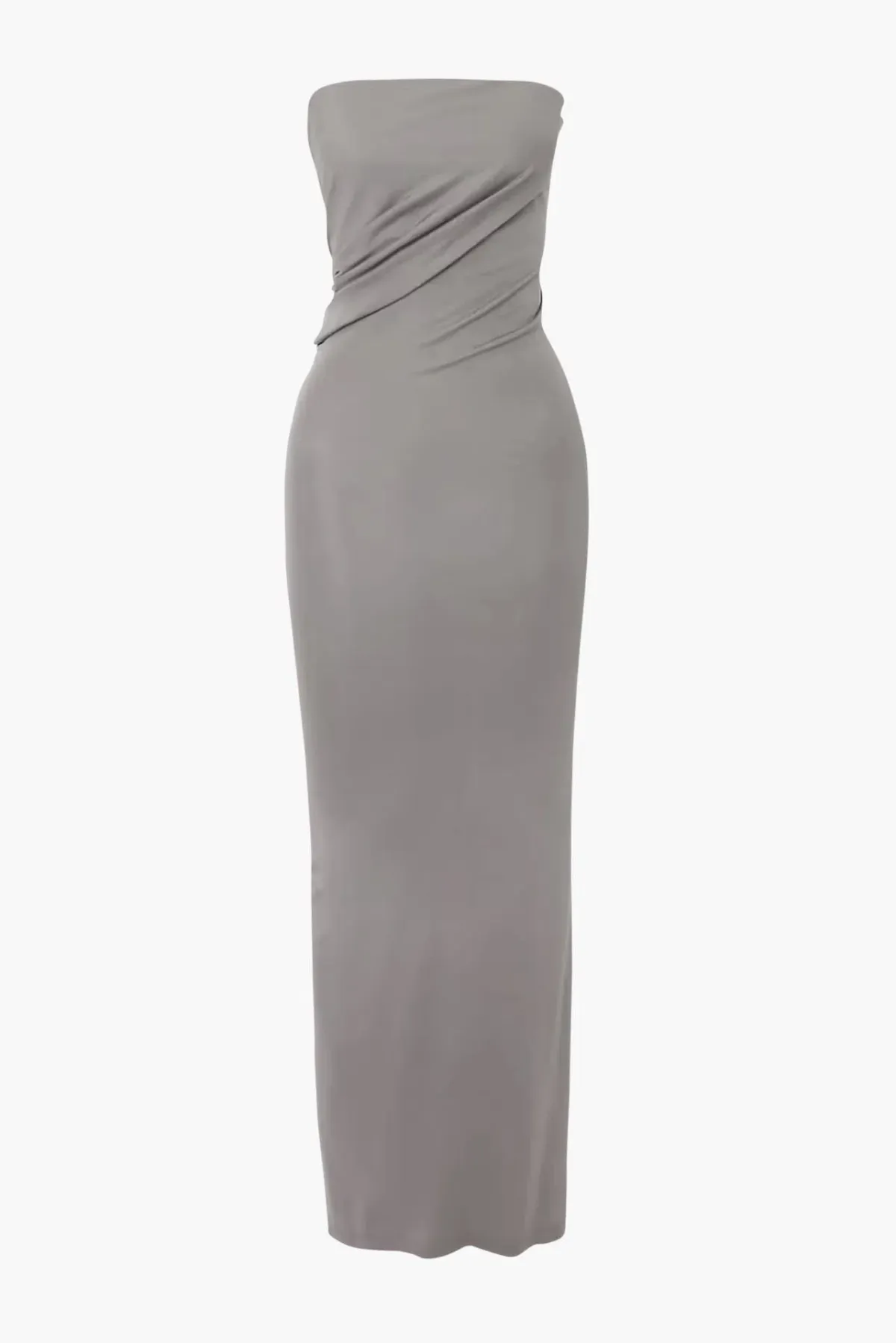 Christopher Esber Strapless Ruched Dress Grey Size 10 - Image 2
