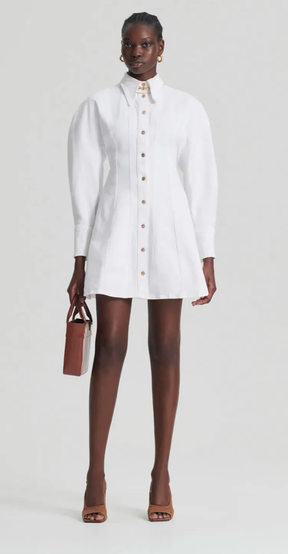 Scanlan Theodore cocoon sleeve denim mini dress size 8AU - Image 1