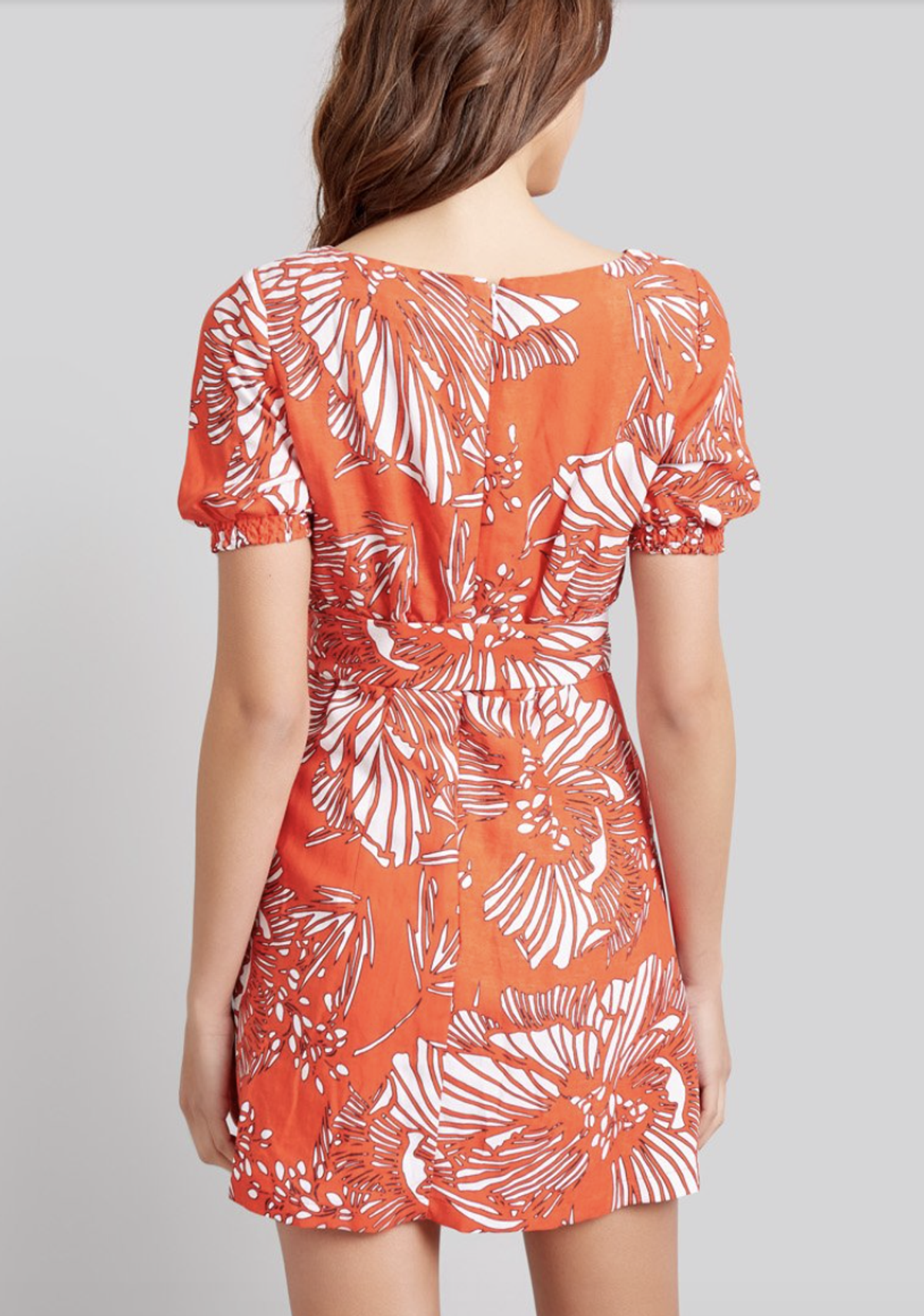 Kookai Mona Linen Dress Print Size 6 - Image 2