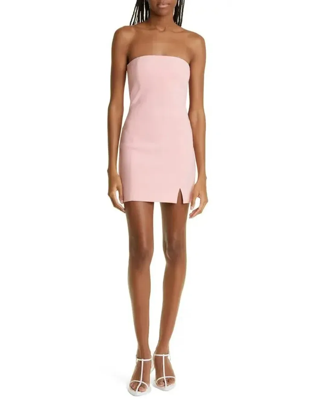Bec & Bridge Karina Strapless Split Dress Guava Size 8 for rent on The Volte - main image