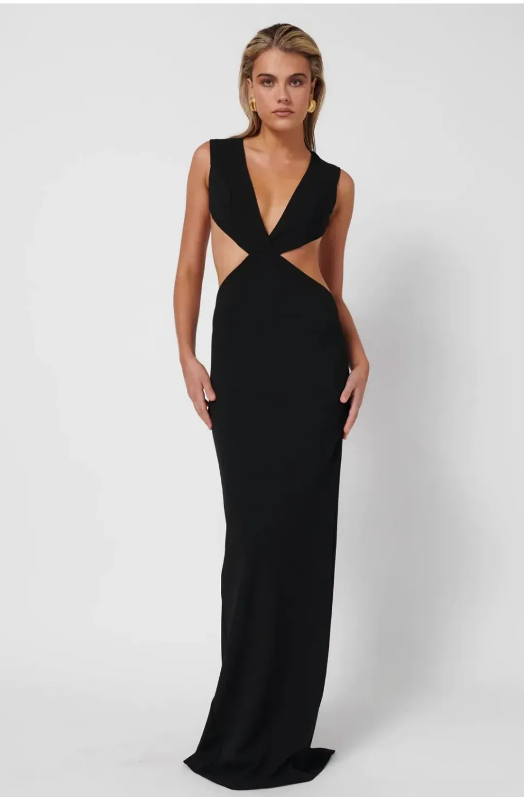 Effie Kats Valencia Gown Black Size 8 for rent on The Volte - main image